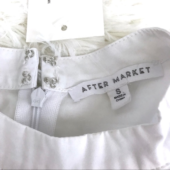 After Market blue and white striped top sz S Small - Picture 4 of 5